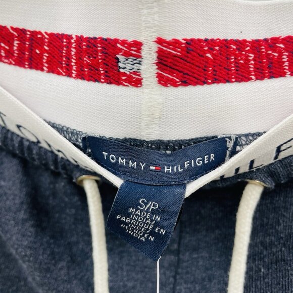 Tommy Hilfiger Womens Small Colorblocked French Terry Sleep Shorts in Gray 1715 - Picture 5 of 7